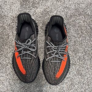 Adidas Yeezy Boost 350 V2 Black and Orange Men's Shoes